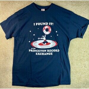 VTG 2000’s Princeton Record Exchange Black X Large T Shirt NOS Prex Hard To Find